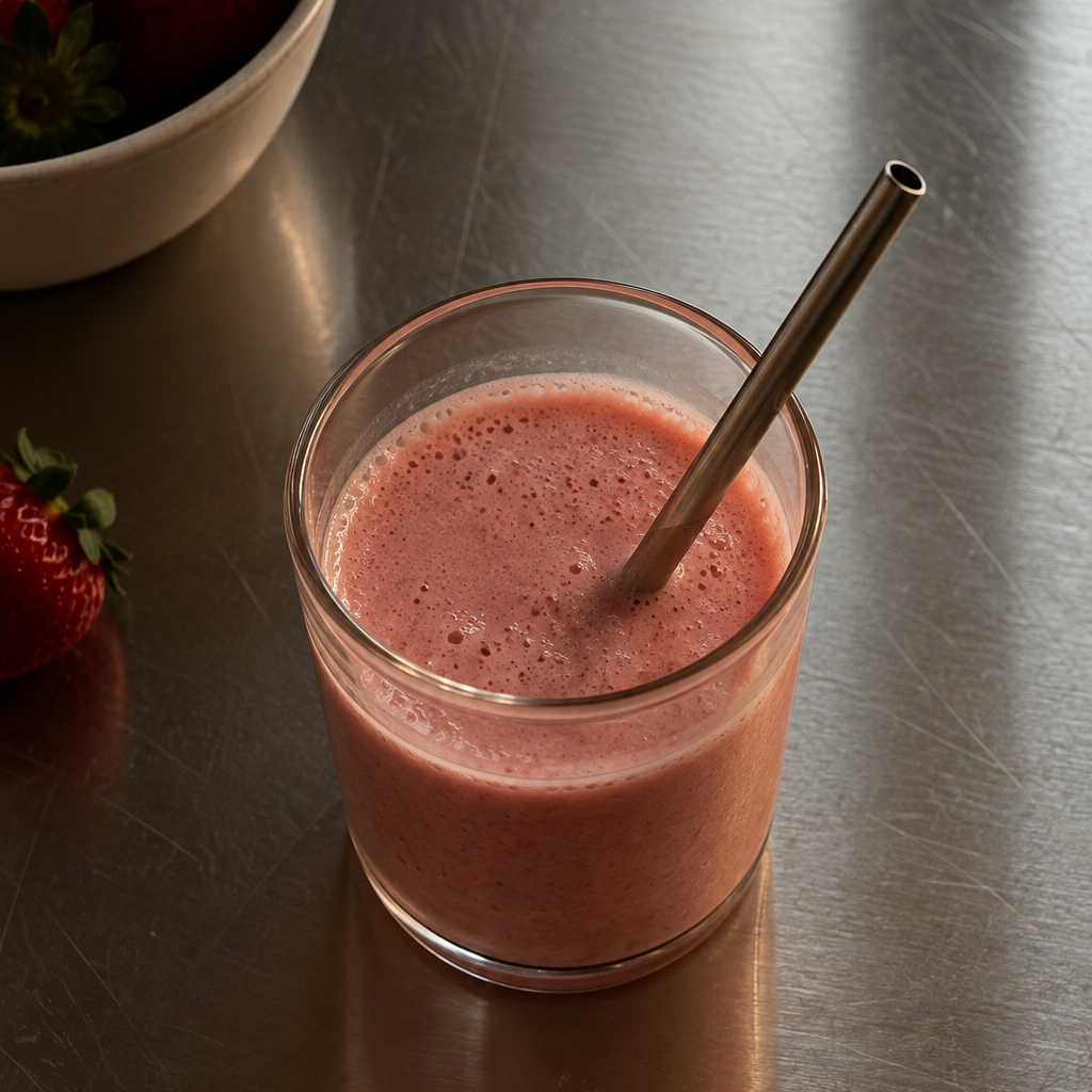 Strawberry prebiotic + probiotic smoothie